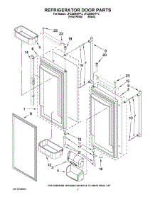 04 - Refrigerator Door Parts parts for Maytag Refrigerator JFC2089HPF3 from AppliancePartsPros.com