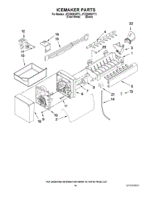 08 - Icemaker Parts parts for Maytag Refrigerator JFC2089HPF3 from AppliancePartsPros.com