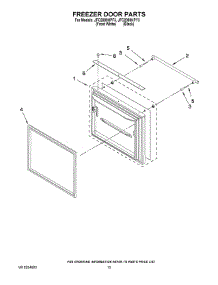 07 - Freezer Door Parts parts for Maytag Refrigerator JFC2089HPY3 from AppliancePartsPros.com