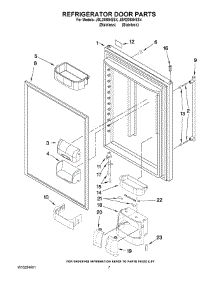 04 - Refrigerator Door Parts parts for Maytag Refrigerator JBR2088HES4 from AppliancePartsPros.com