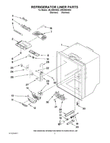 03 - Refrigerator Liner Parts parts for Maytag Refrigerator JBL2088HES4 from AppliancePartsPros.com
