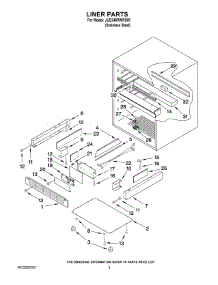 02 - Liner Parts parts for Maytag Ingredient Center JUD248RWRS00 from AppliancePartsPros.com