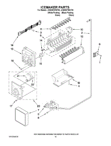10 - Icemaker Parts parts for Maytag Refrigerator JCB2587WEY00 from AppliancePartsPros.com