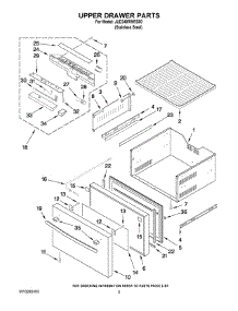 03 - Upper Drawer Parts parts for Maytag Ingredient Center JUD248RWRS00 from AppliancePartsPros.com