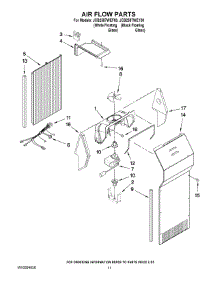07 - Air Flow Parts parts for Maytag Refrigerator JCB2587WEF00 from AppliancePartsPros.com