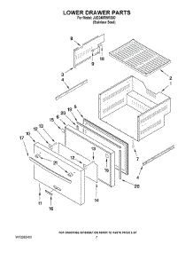 04 - Lower Drawer Parts parts for Maytag Ingredient Center JUD248RWRS00 from AppliancePartsPros.com
