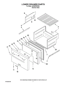 04 - Lower Drawer Parts parts for Maytag Ingredient Center JUD248CWRS00 from AppliancePartsPros.com