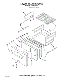 04 - Lower Drawer Parts parts for Maytag Ingredient Center JUD248CCCX00 from AppliancePartsPros.com