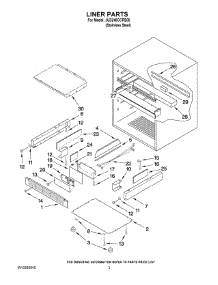 02 - Liner Parts parts for Maytag Ingredient Center JUD248CCRS00 from AppliancePartsPros.com