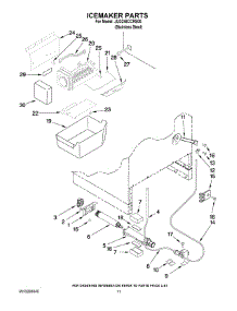 06 - Icemaker Parts parts for Maytag Ingredient Center JUD248CCRS00 from AppliancePartsPros.com