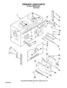 05 - Freezer Liner Parts parts for Maytag Refrigerator JB36NXFXRW00 from AppliancePartsPros.com
