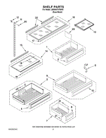 06 - Shelf Parts parts for Maytag Refrigerator JB36NXFXRW00 from AppliancePartsPros.com