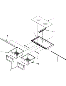 04 - Crisper Assembly parts for Jenn-Air Refrigerator JBD2286KEB from AppliancePartsPros.com