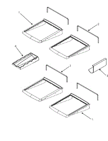 13 - Refrigerator Shelves parts for Jenn-Air Refrigerator JFC2070KRB from AppliancePartsPros.com