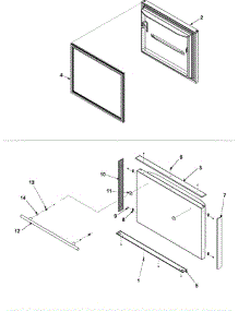 Freezer Door parts for Jenn-Air Refrigerator JCB2058GEW-PJCB205 from AppliancePartsPros.com