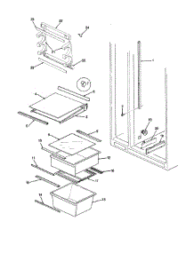 Shelves & Accessories parts for Jenn-Air Refrigerator JRS203-BQ01A from AppliancePartsPros.com