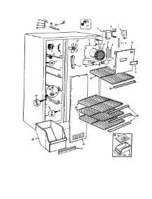 Freezer Compartment parts for Jenn-Air Refrigerator JRS203-BQ01A from AppliancePartsPros.com