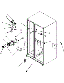 06 - Evap Fan / Convection Fan / Crisp Light parts for Jenn-Air Refrigerator JCB2287KEY from AppliancePartsPros.com