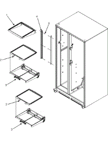 17 - Refrigerator Shelves parts for Jenn-Air Refrigerator JCD2297KEF from AppliancePartsPros.com