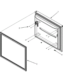 06 - Freezer Door parts for Jenn-Air Refrigerator JFC2089HTB from AppliancePartsPros.com