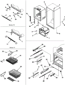 09 - Interior Cabinet / Toe Grille / Frz Shelves parts for Jenn-Air Refrigerator JFC2089HTW from AppliancePartsPros.com
