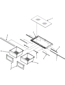 04 - Crisper Assembly parts for Jenn-Air Refrigerator JFC2089HTB from AppliancePartsPros.com