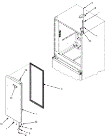 14 - Right Refrigerator Door parts for Jenn-Air Refrigerator JFC2089HES from AppliancePartsPros.com