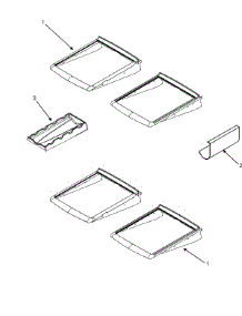 12 - Refrigerator Shelves parts for Jenn-Air Refrigerator JBR2256HES from AppliancePartsPros.com