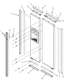 11 - Handles & Trim parts for Jenn-Air Refrigerator JCD2292KTW from AppliancePartsPros.com