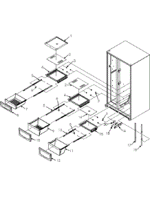 04 - Crisper Assembly parts for Jenn-Air Refrigerator JCD2292KTB from AppliancePartsPros.com
