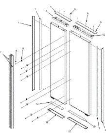 10 - Handles & Trim parts for Jenn-Air Refrigerator JCB2282KTB from AppliancePartsPros.com