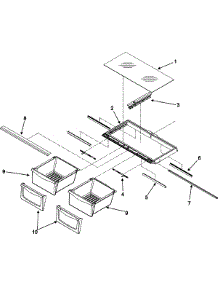 04 - Crisper Assembly parts for Jenn-Air Refrigerator JBD2256HEW from AppliancePartsPros.com