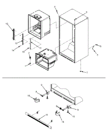 09 - Interior Cabinet parts for Jenn-Air Refrigerator JBD2256HEB from AppliancePartsPros.com