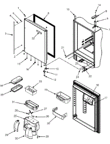 10 - Refrigerator Door parts for Jenn-Air Refrigerator JBR2086HES from AppliancePartsPros.com
