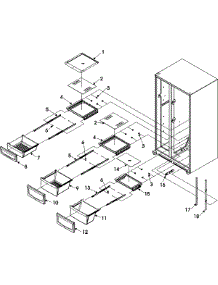 04 - Deli And Crisper Assy parts for Jenn-Air Refrigerator JCB2282HTW from AppliancePartsPros.com