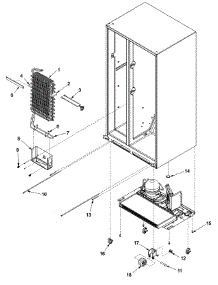 07 - Evaporator Assy And Rollers parts for Jenn-Air Refrigerator JCB2282HTB from AppliancePartsPros.com