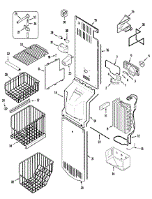 04 - Freezer Compartment parts for Jenn-Air Refrigerator JSD2789HEB from AppliancePartsPros.com