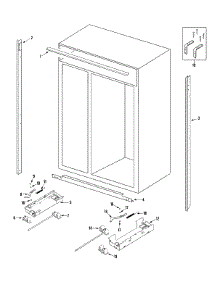 02 - Cabinet parts for Jenn-Air Refrigerator JS42CSDWFA from AppliancePartsPros.com