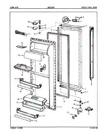 04 - Fresh Food Door parts for Jenn-Air Refrigerator JRSD225L / 9Q20A from AppliancePartsPros.com