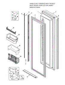 06 - Freezer Door parts for Jenn-Air Refrigerator JS42CSFXFA from AppliancePartsPros.com