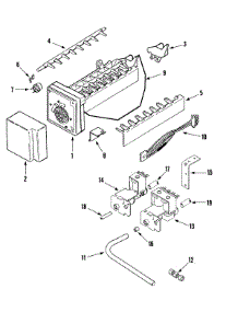 08 - Ice Maker parts for Jenn-Air Refrigerator JS42FWFXDA from AppliancePartsPros.com