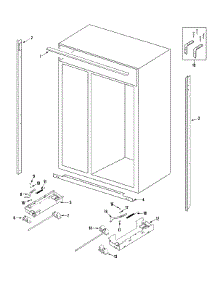 02 - Cabinet parts for Jenn-Air Refrigerator JS48CSFXDA from AppliancePartsPros.com