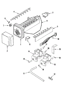 10 - Ice Maker parts for Jenn-Air Refrigerator JS48FBDBDA from AppliancePartsPros.com