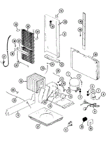 08 - Unit Compartment & System parts for Jenn-Air Refrigerator JRSDE227B from AppliancePartsPros.com