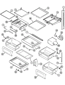 11 - Shelves & Accessories parts for Jenn-Air Refrigerator JSD2488GEW from AppliancePartsPros.com