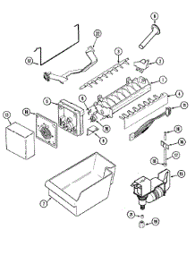 08 - Optional Ice Maker Kit-Uki2500axx parts for Jenn-Air Refrigerator JCB2388GTW from AppliancePartsPros.com