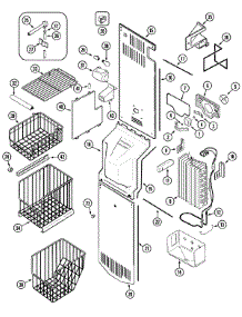 04 - Freezer Compartment parts for Jenn-Air Refrigerator JSD2789GEQ from AppliancePartsPros.com
