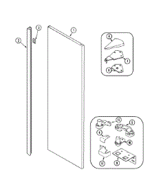 08 - Fresh Food Outer Door (Jsd2789ges) parts for Jenn-Air Refrigerator JSD2789GES from AppliancePartsPros.com