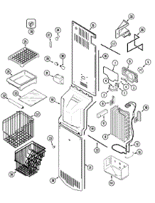 03 - Freezer Compartment parts for Jenn-Air Refrigerator JCB2389DRS from AppliancePartsPros.com