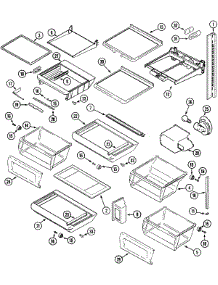 11 - Shelves & Accessories (Jcd2389dtb / W) parts for Jenn-Air Refrigerator JCD2389DTB from AppliancePartsPros.com